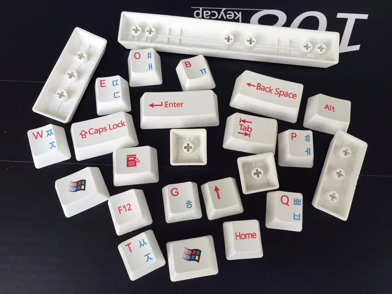 108/104 ключей PBT Keycaps для OEM профиль сублимационный колпачок Корейская версия