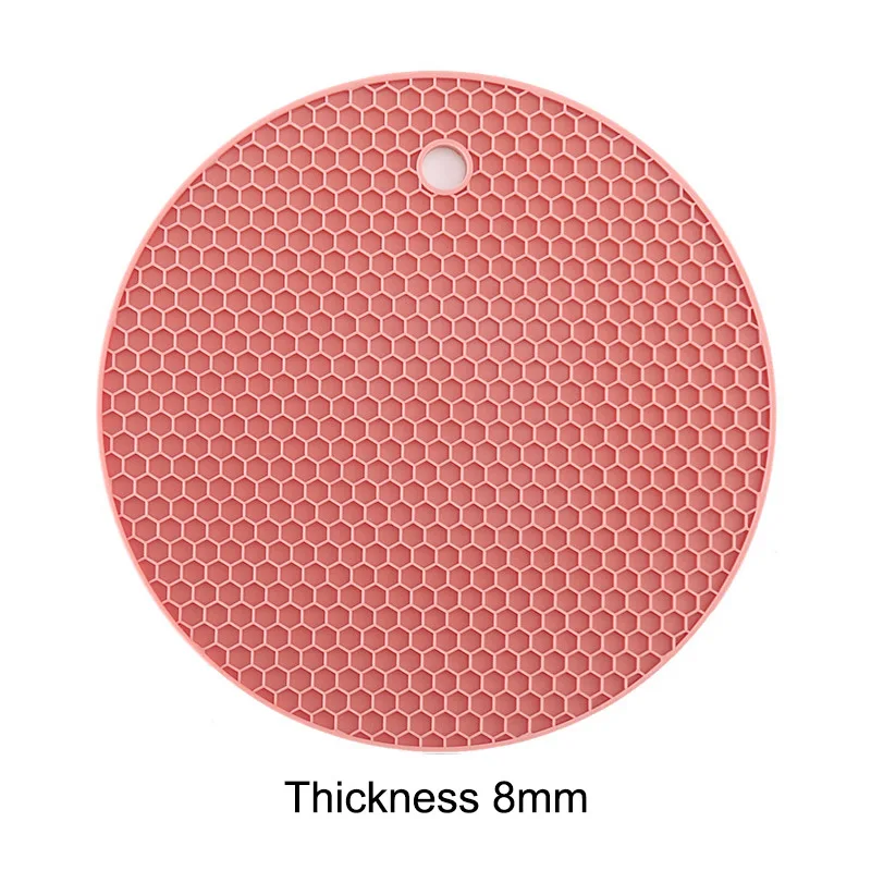 8mm Light Pink Силиконовая чашка коврик красочные желе фрукты форма подставка Творческий нескользящий изоляционный коврик термостойкие подставки - Цвет: 8mm Light Pink