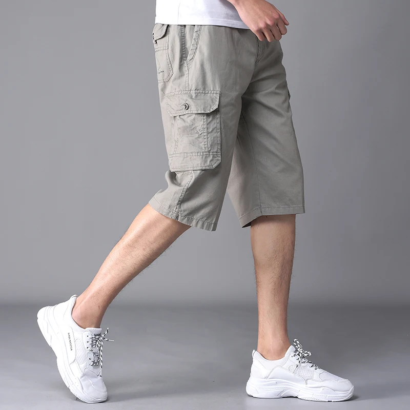 Новые брендовые летние шорты мужские мешковатые Карго хлопковые длиной до колен