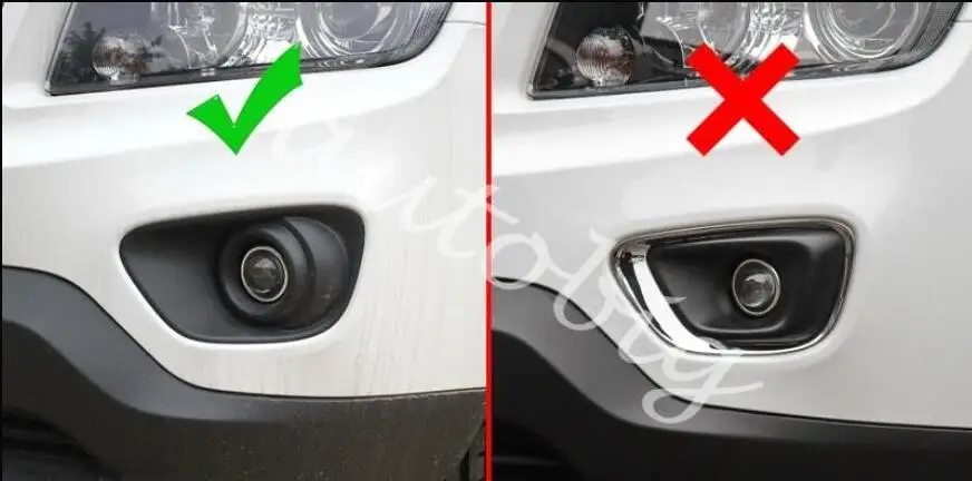 Хромированный АБС-пластик 2 шт передний противотуманный полный светильник