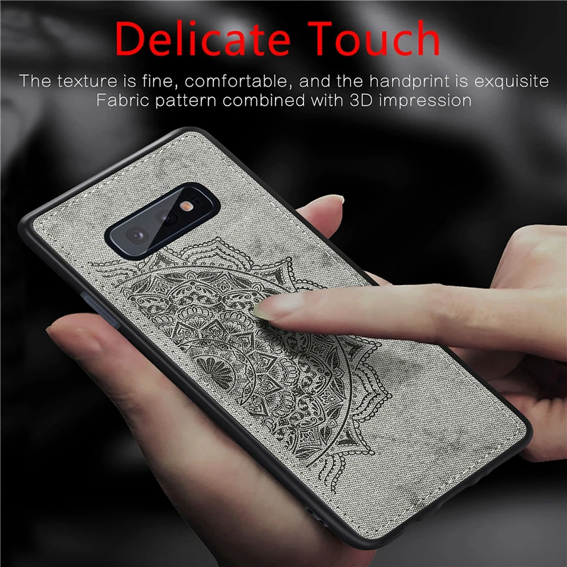 

Case For Samsung Galaxy S10E Case Magnetic Fashion Shockproof Fabric Cloth Case For Samsung S10E Phone Cover For Samsung S10 E