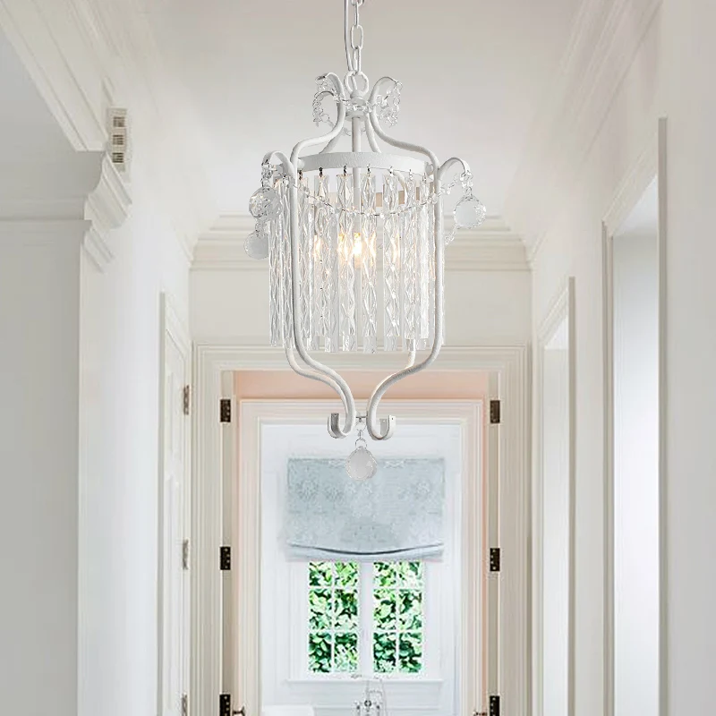 Светодиодные белые хрустальные люстры современные в европейском стиле для