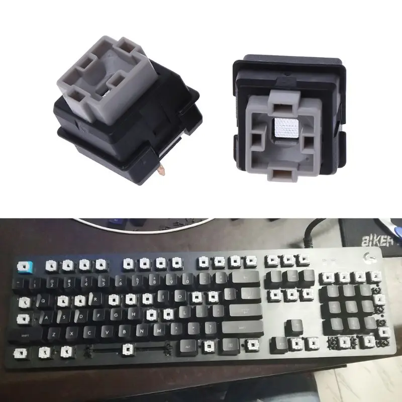 2 шт. переключатель Romer G Omron Axis для клавиатуры Logitech G512 G910 G810 K840 G413 Pro X6HA|Клавиатуры| |
