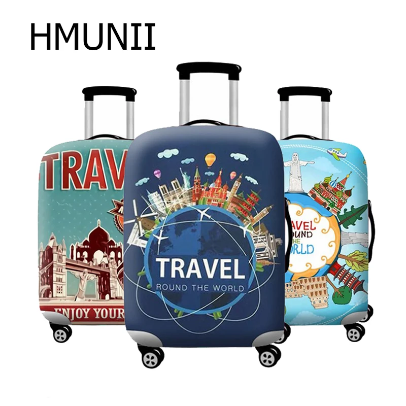Аксессуары для путешествий HMUNII эластичный пылезащитный чехол чемодана защитный