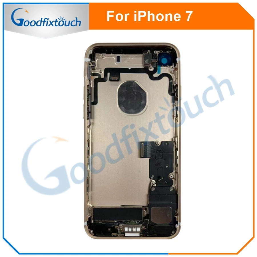 Для iPhone 7 задняя крышка корпус батарейного отсека задняя крышка в сборе корпус батарейного отсека для iPhone 7G с гибкий кабель, сменные детали