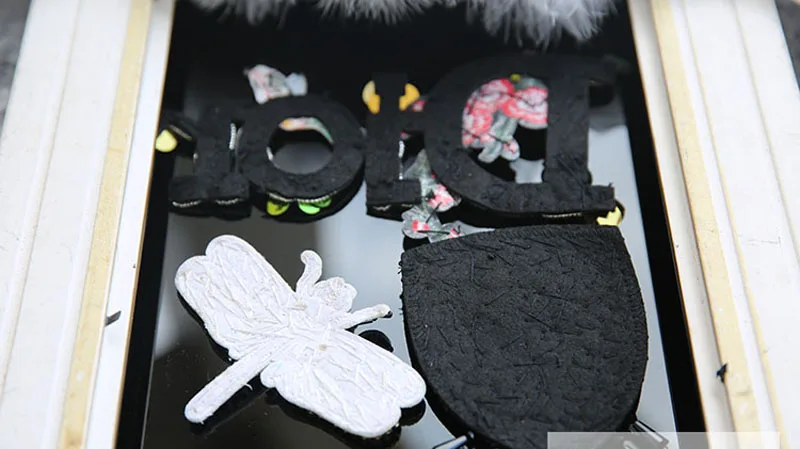 1 шт. нашивки со стразами и бисером для одежды в виде стрекозы роза с цветочным