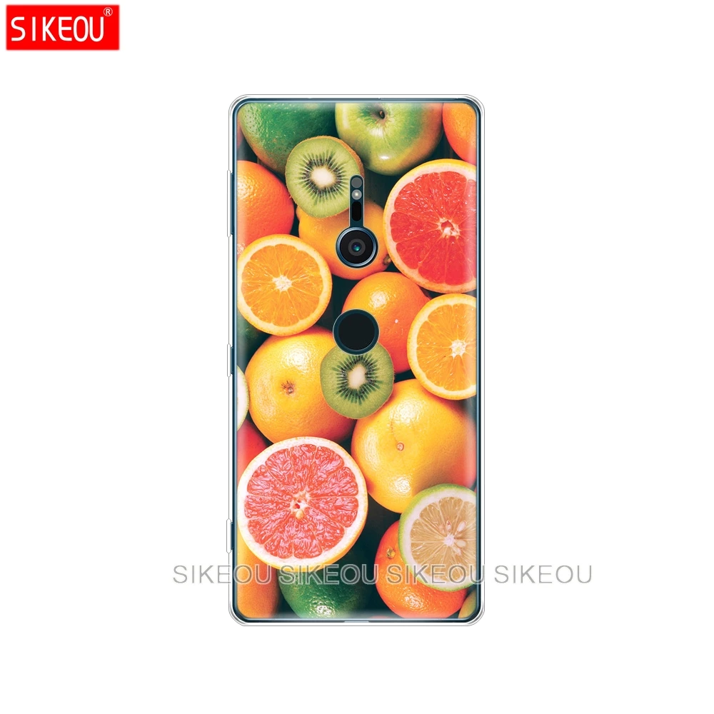 Силиконовый чехол для телефона sony xperia XA1 XA2 ULTRA PLUS L1 L2 XZ1 XZ2 compact XZ PREMIUM фрукты