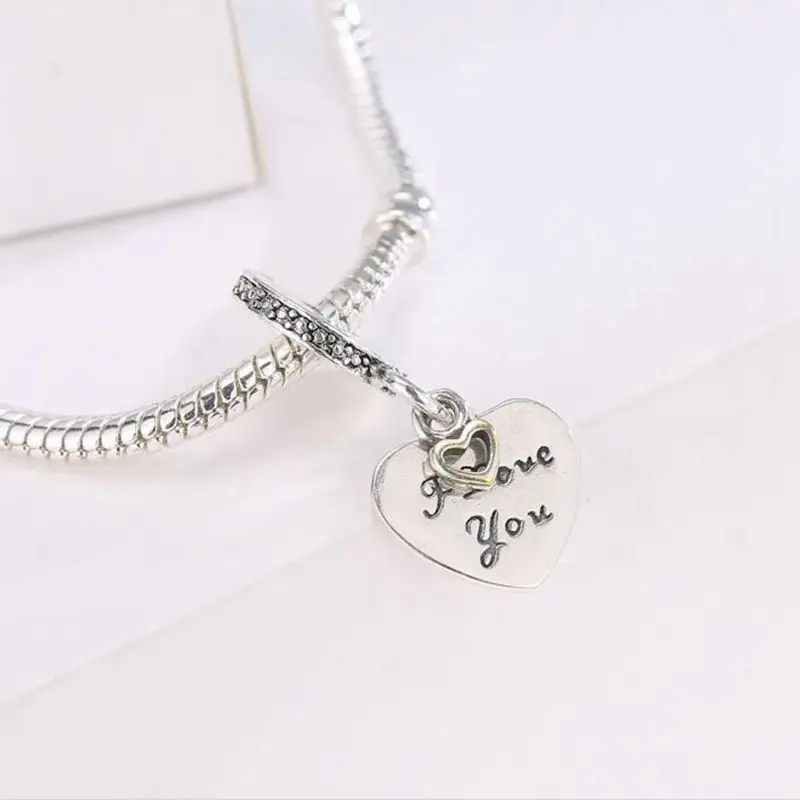 Модные подвески из сплава с двойными сердцами для браслетов ожерелий ювелирных