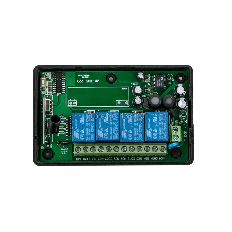 NEW AC110V 220V 4CH RF Wireless Remote Control System / Radio Switch remote switch 220v Learning code receiver | Электроника
