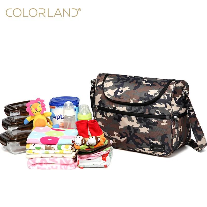 Сумка-мессенджер Colorland для мам большая сумка детских подгузников модная на