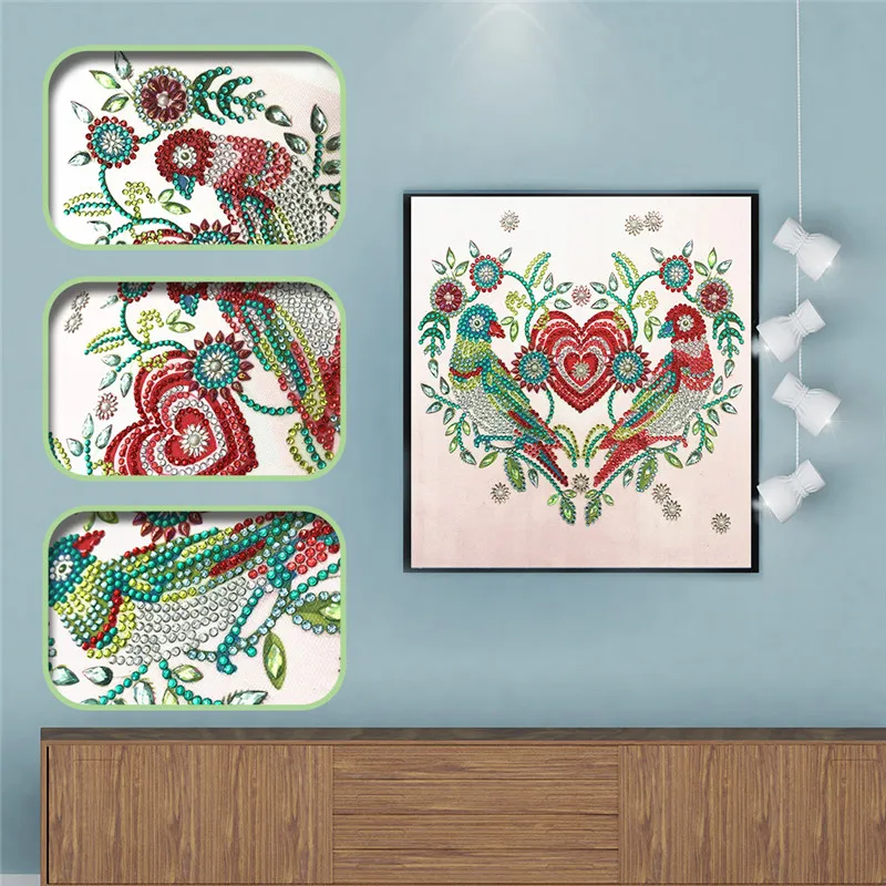 New 5D DIY Diamond Painting Special Shape Cartoon Flower Embroidered Cross Stitch Sticker | Дом и сад