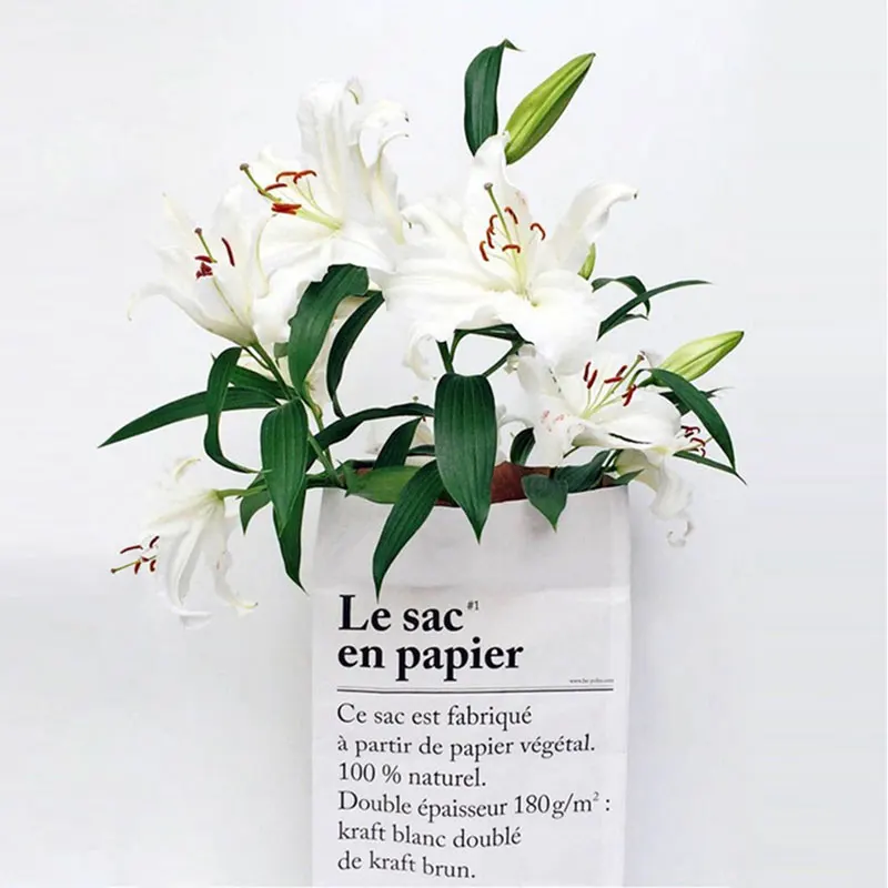 Коричневый бумажный мешок сумки для хранения дома Органайзер крафт Ящики и