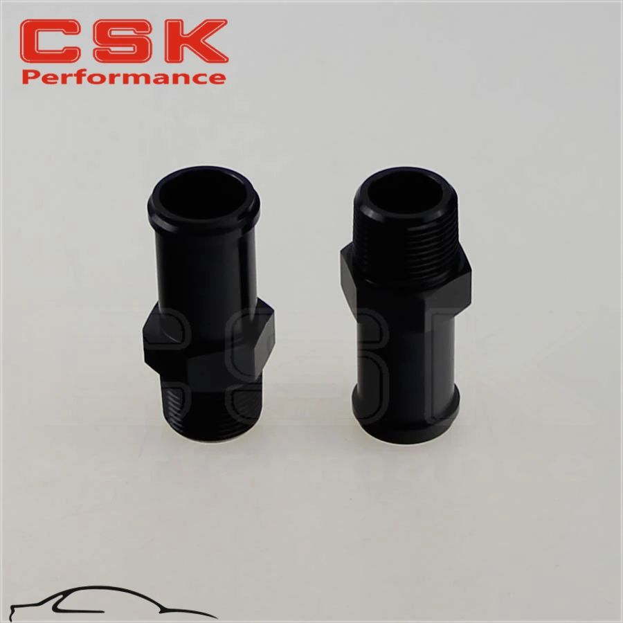 2PCS ALUMINUM 3/4&quot NPT MALE STRAIGHT TO 1&quot HOSE BARB NIPPLE AN16 FITTING BLACK | Автомобили и мотоциклы