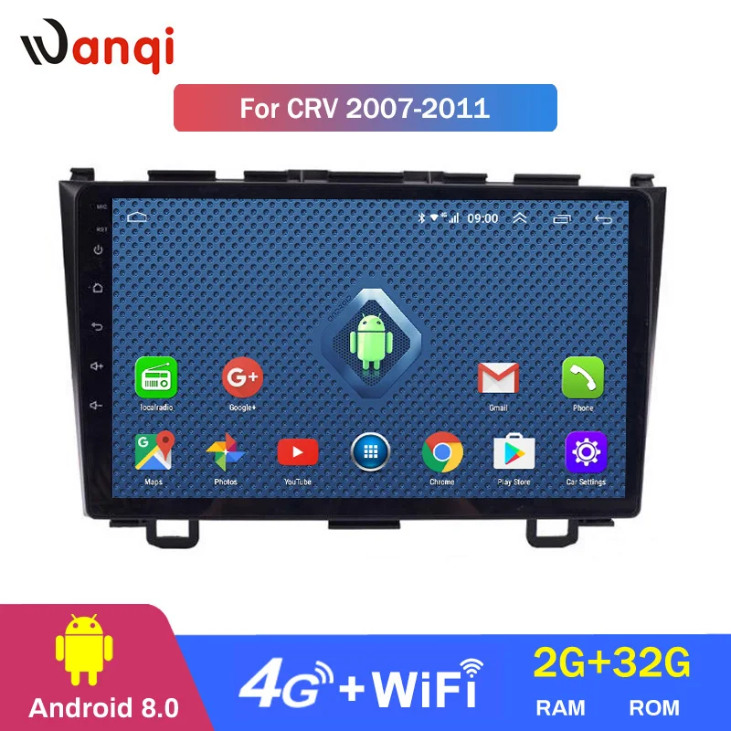 4G Lte All Netcom 9 дюймов Android 1 автомобильный стерео Мультимедийный плеер для Honda CRV 2007 2011
