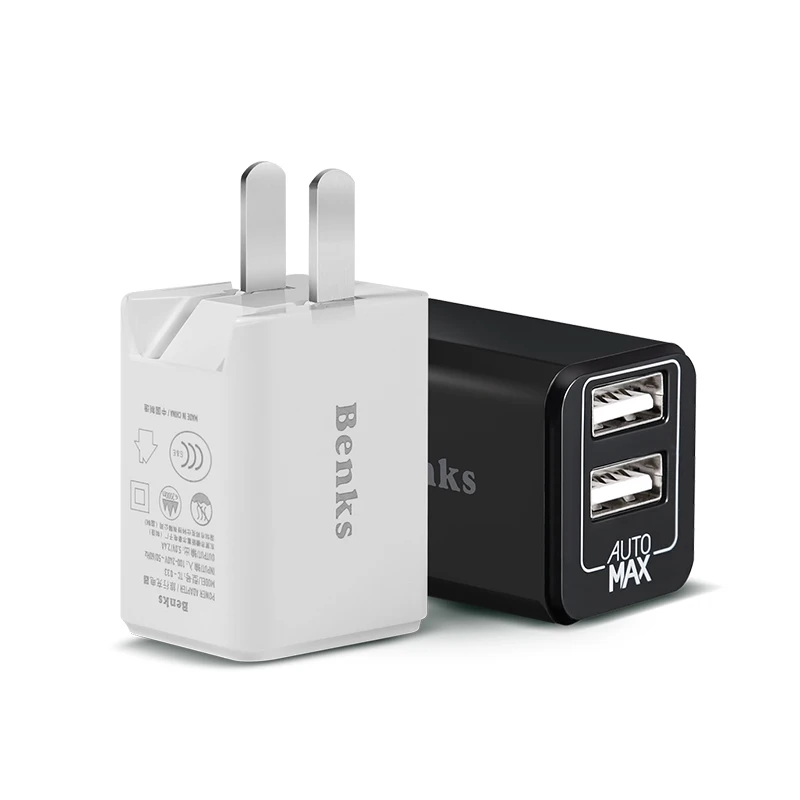 Портативное зарядное устройство для телефона с двумя usb-портами 2.4A быстрое