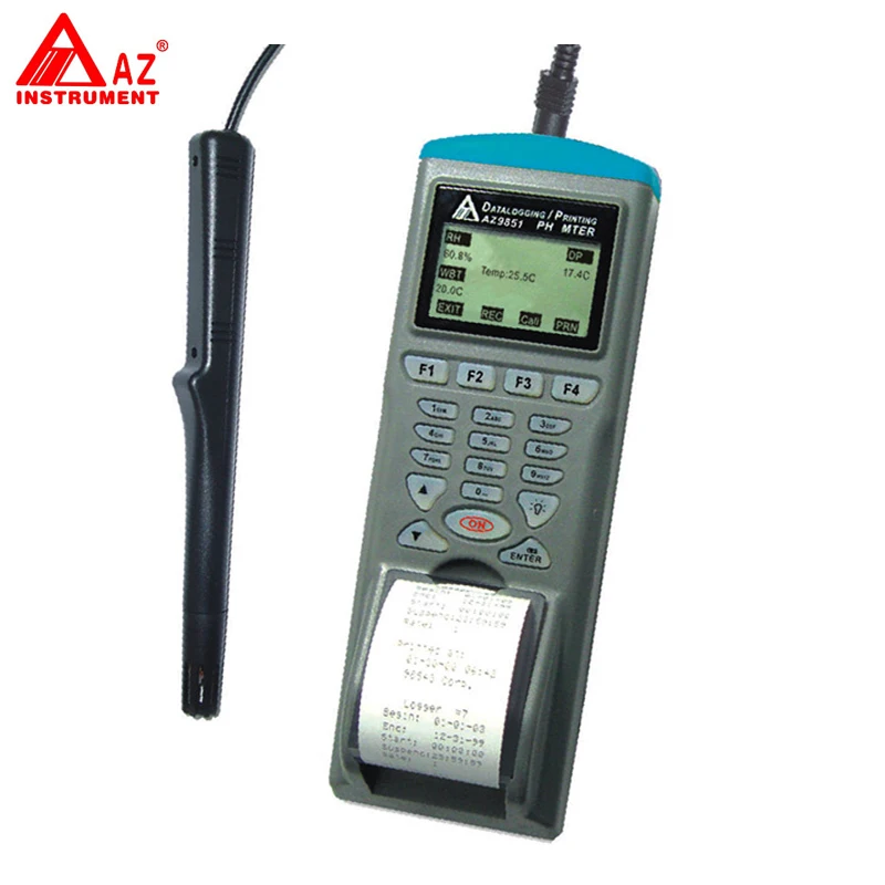 

AZ-9851 Portable Printer Temp Humidity Hygrometer Datalogger