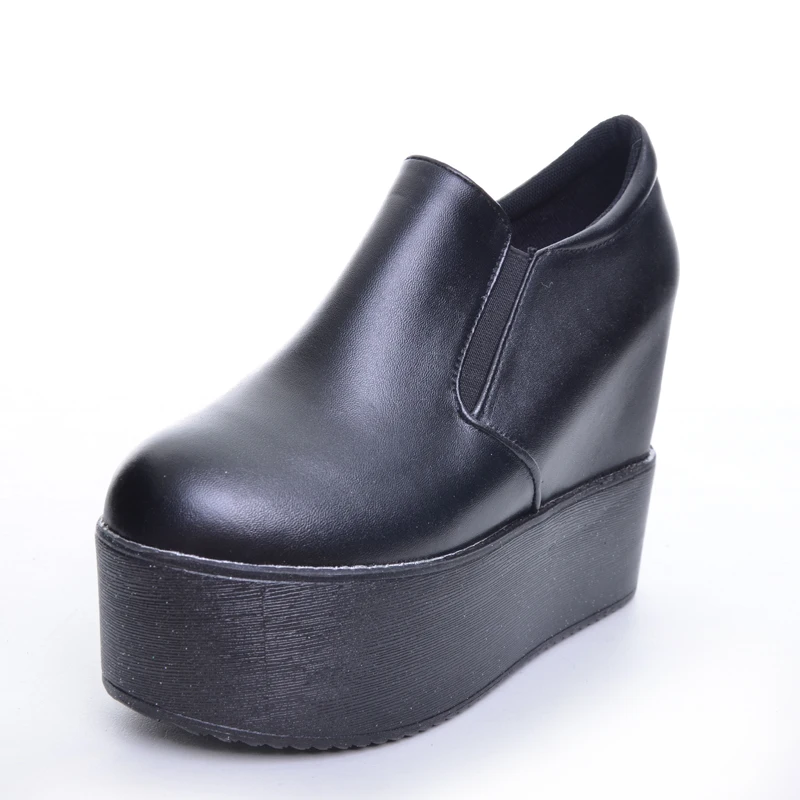 Женские ботинки на танкетке HEE GRAND Мягкие осенние платформе и высоком каблуке