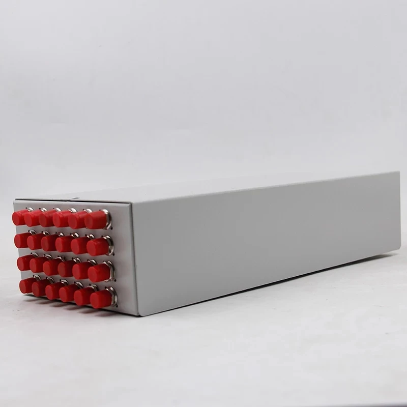 24 core FTTX FTTH terminal box include FC pigtail&adapter SPCC 24 ports FC fiber optic patch panel LC SC FC  network SM ELINK