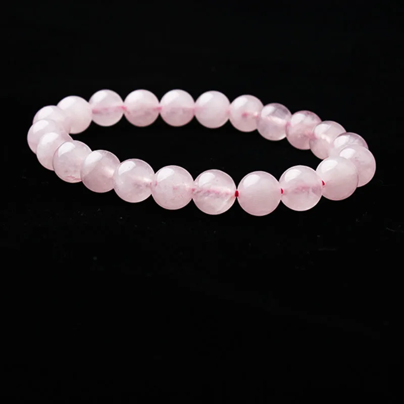 Модные ювелирные изделия LanLi 6/8/10/12 мм розовый Агат халцедон каменные бусины