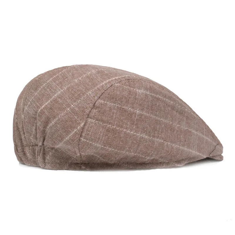 Classic Englad Style Striped Berets Caps For Men Women Casual Unisex Sports Caps Cotton Berets Hats Summer Casquette Flat Cap