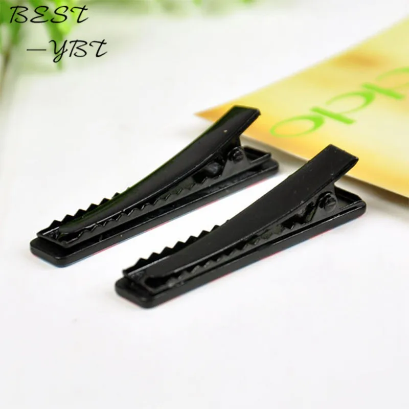 2 шт. новые модные черные простые зажимы для волос с утконосом девочек ювелирные