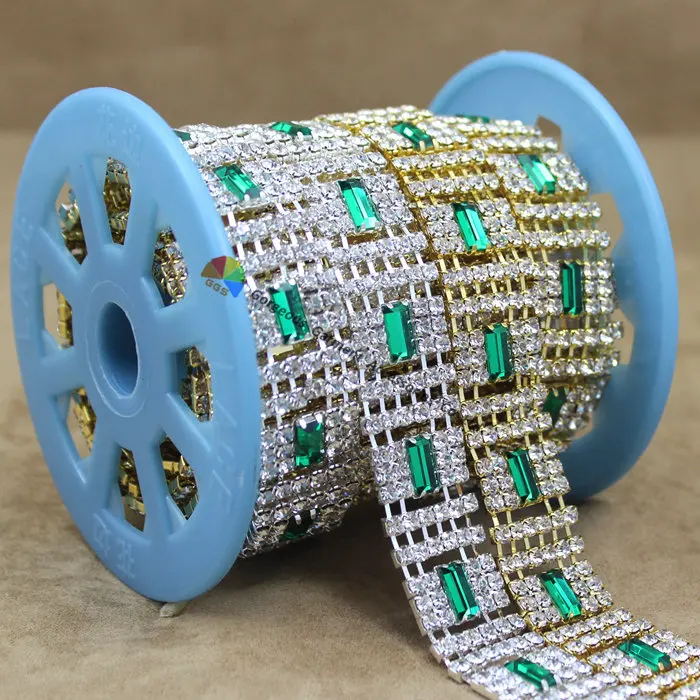 10 ярдов чешские хрустальные стразы чашка цепочка с фиолетовыми багетами