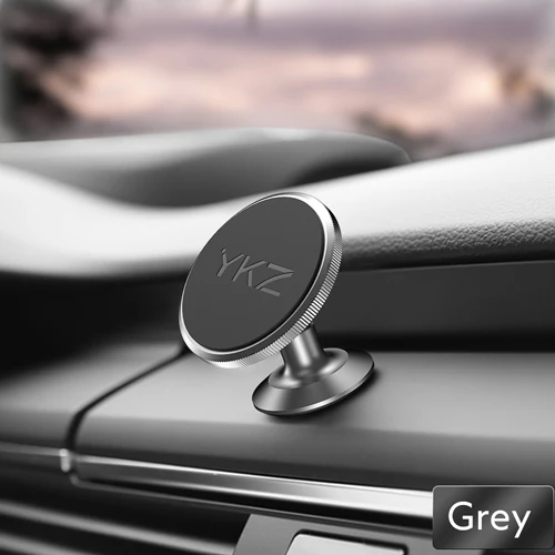 YKZ 2 Стильный Магнитный Автомобильный держатель Подставка для iphone X XR XS MAX samsung Xiamomi Air Vent gps универсальный автомобильный держатель для мобильного телефона - Цвет: Grey Dashboard