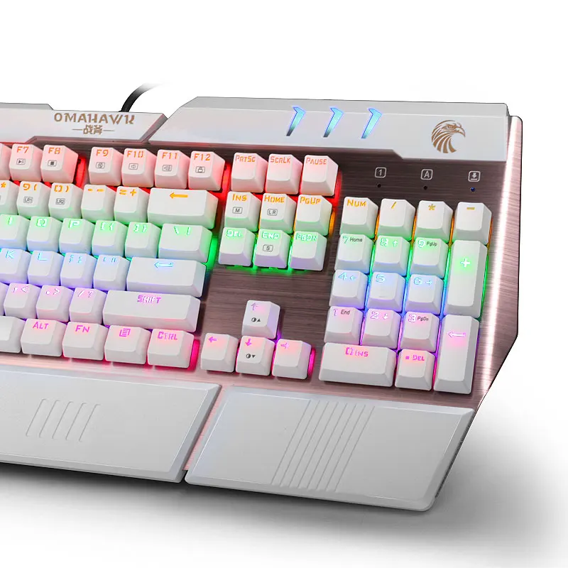 Механическая игровая клавиатура с подсветкой синим переключателем Outemu для