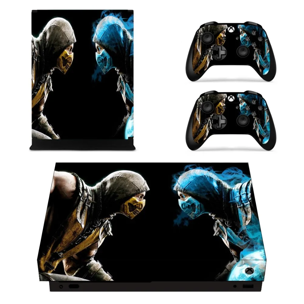 Mmoral Kombat наклейка на кожу для Microsoft Xbox One X консоль и контроллер наклейка на кожу s для Xbox One X виниловое покрытие