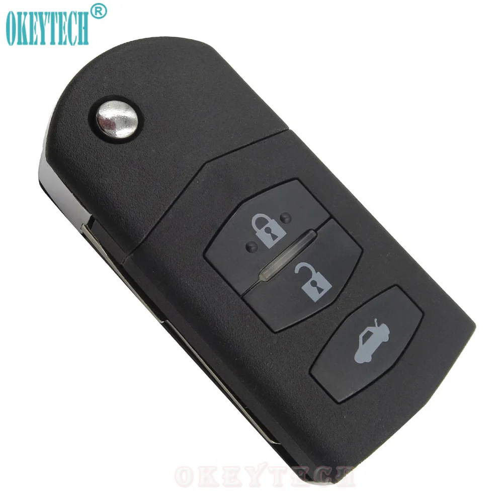 OkeyTech 3 кнопки раскладной Складной Дистанционный Автомобильный ключ оболочка для