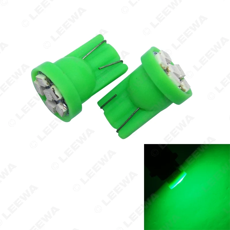 LEEWA 100 шт. мощность автомобиля Авто T10 W5W 194 168 6 SMD клиновидсветодиодный ные