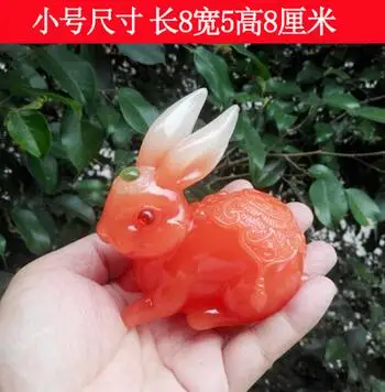 

Handicrafts Lucky Rabbit Decoration Zodiac Rabbit Creative Jewelry Wedding Gift White Rabbit White Jade New
