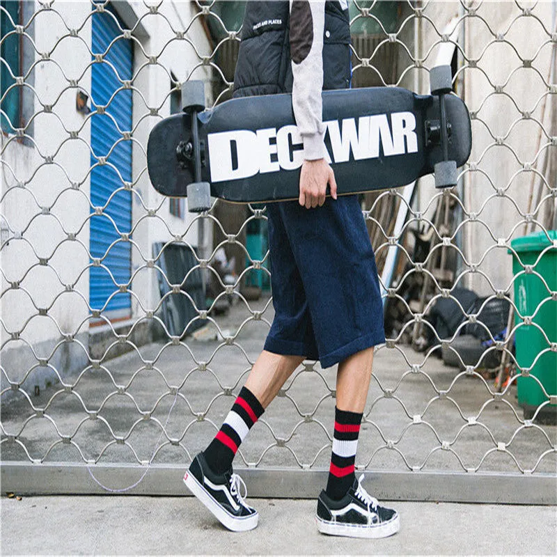 Socks Hip Hop meias calcetines Man Creative Harajuku Cotton Skateboard Sock Comfortable hombre | Мужская одежда