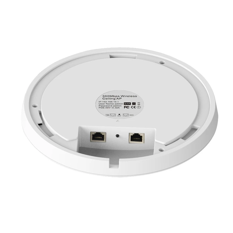 Беспроводной закрытый AP Wi Fi маршрутизатор 300 Мбит/с 2 4 ГГц потолочная бизнес