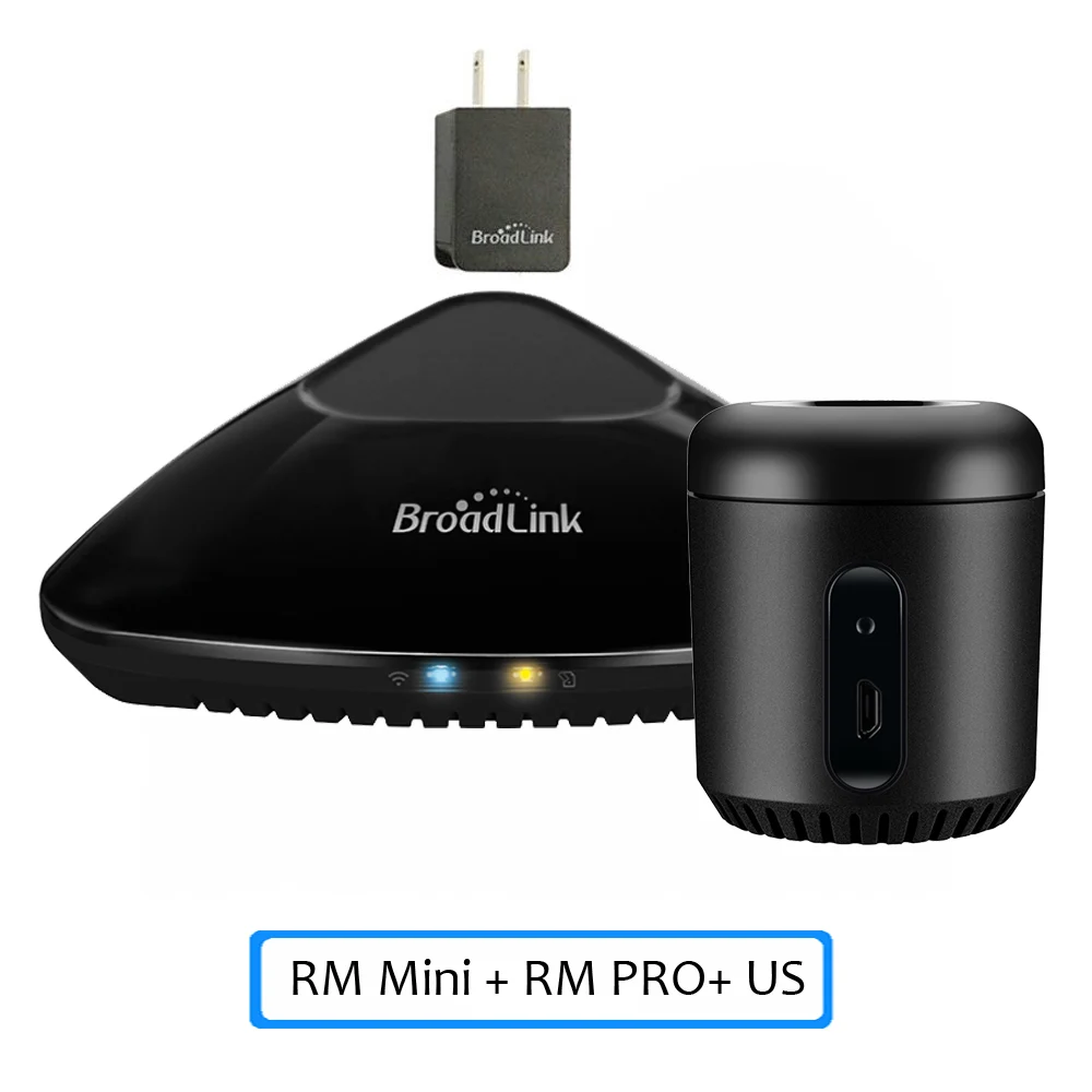 Новейший Broadlink RM Pro+ RM33 RM Mini3 умный дом автоматизация wifi+ IR+ RF+ 4G универсальный контроллер для iOS Android - Bundle: RM Mini and PRO US