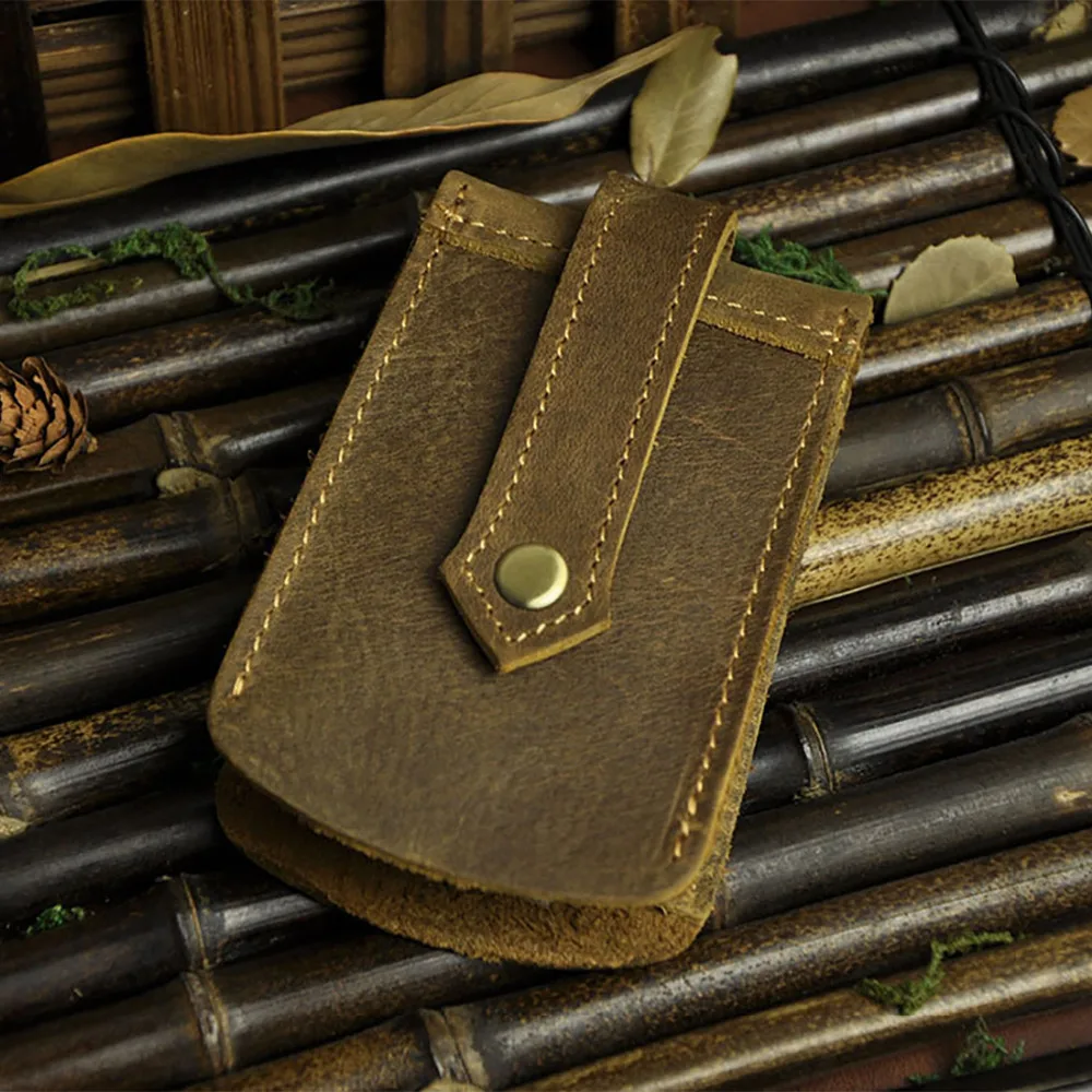 Кошелек для автомобильных ключей из натуральной кожи Крейзи Хорс мужской