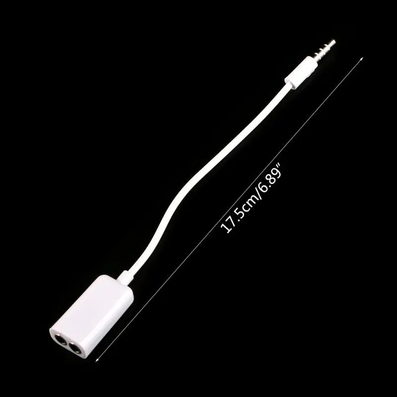 3 5 мм Женский аудиоадаптер для наушников Автомобильный Кабель с двумя разъемами