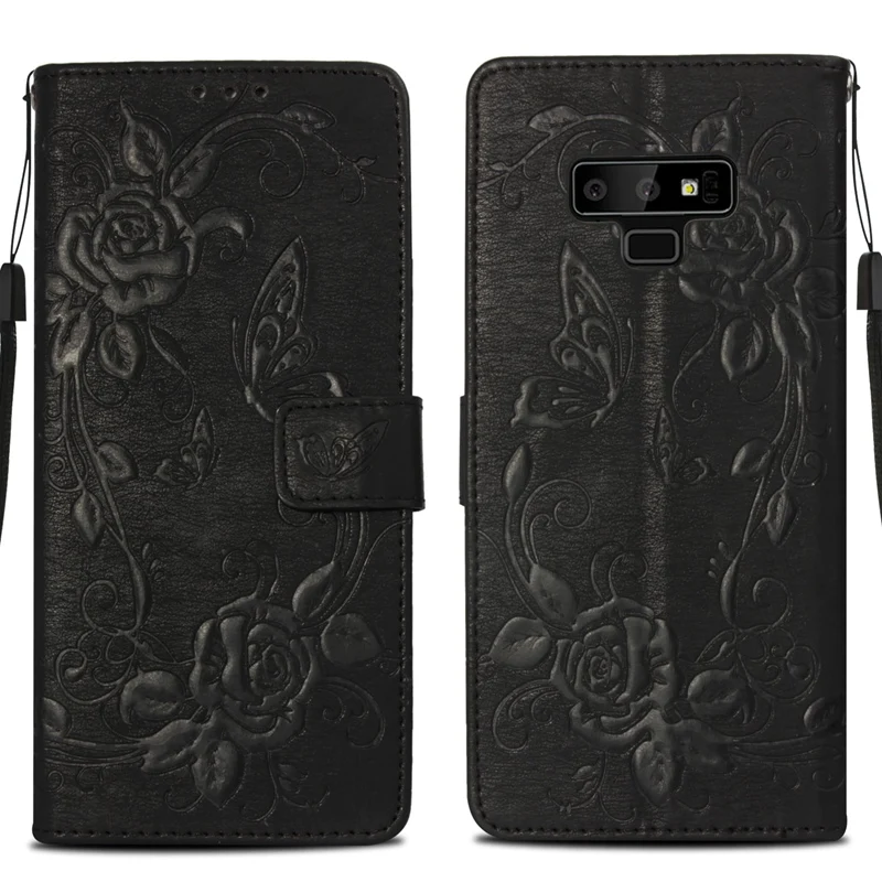 Rheinruby кожаный чехол-книжка с откидной крышкой для samsung Galaxy Note 9 Note8 S8 S9Plus S5 6 S7 край S6