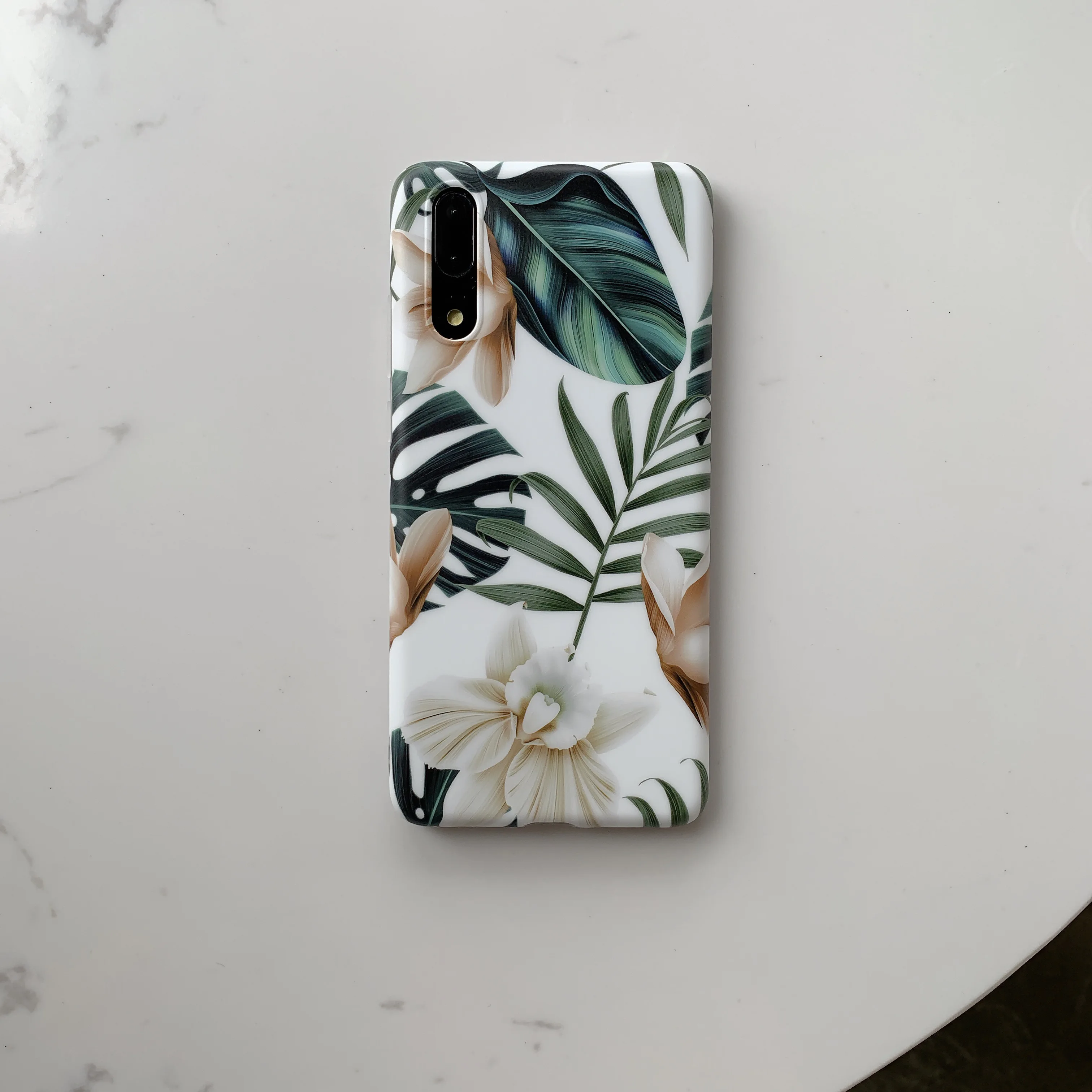 Art Flowers Marble Case For Samsung A40 A50 A70 Cover For Samsung S10E S10 S9 S8 Plus Silicone TPU Case Flower Soft Silicon