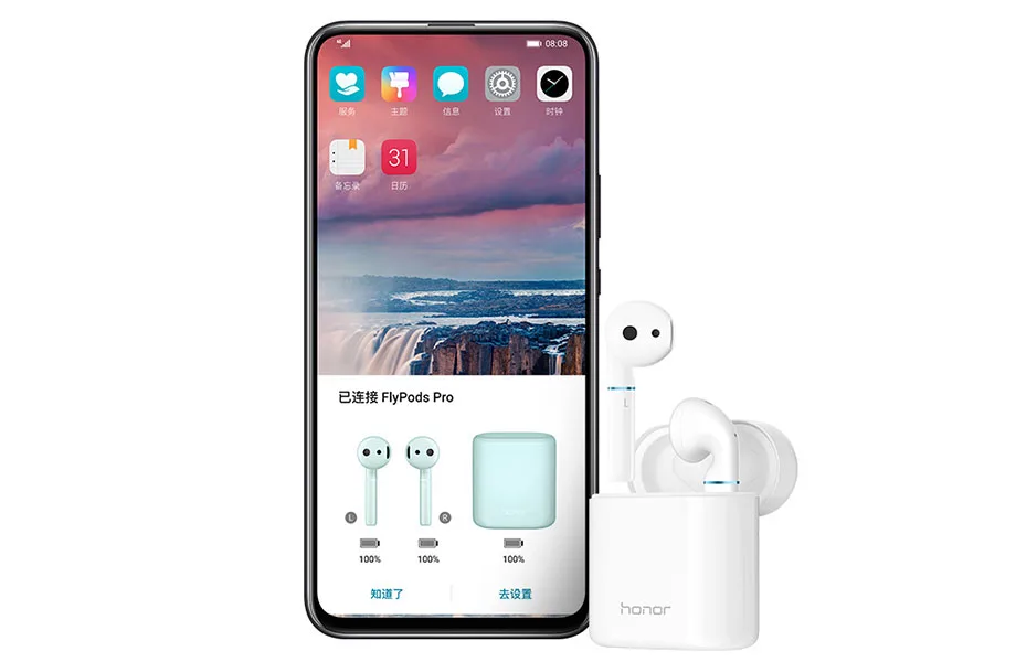 Bluetooth гарнитура HUAWEI honor FlyPods Pro honor FlyPods, водонепроницаемые беспроводные наушники с микрофоном, двойной кран