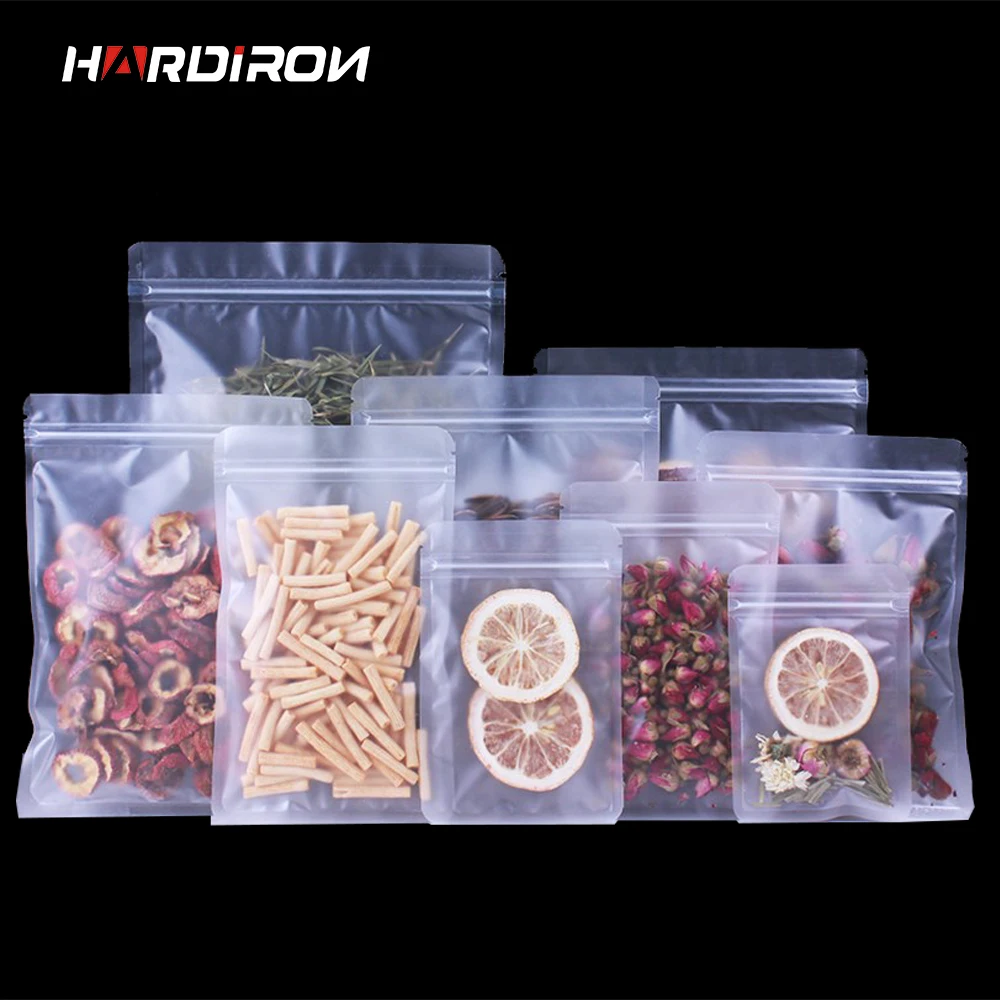 HARDIRON утолщенный матовый плоский мешок на молнии для пищевых орехов фруктов