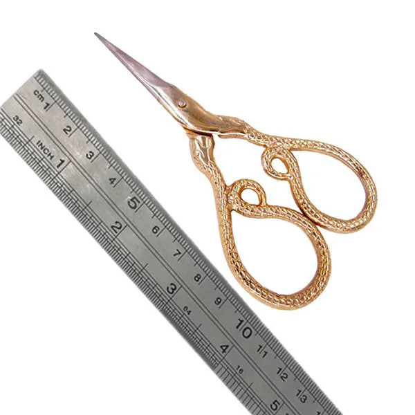 ZAKKA вышивка крестиком Ножничные ремесленные DIY портной Ретро Винтаж Бытовая ткань с отделкой ножницы Швейные антикварные тонкие - Цвет: Gold Snake