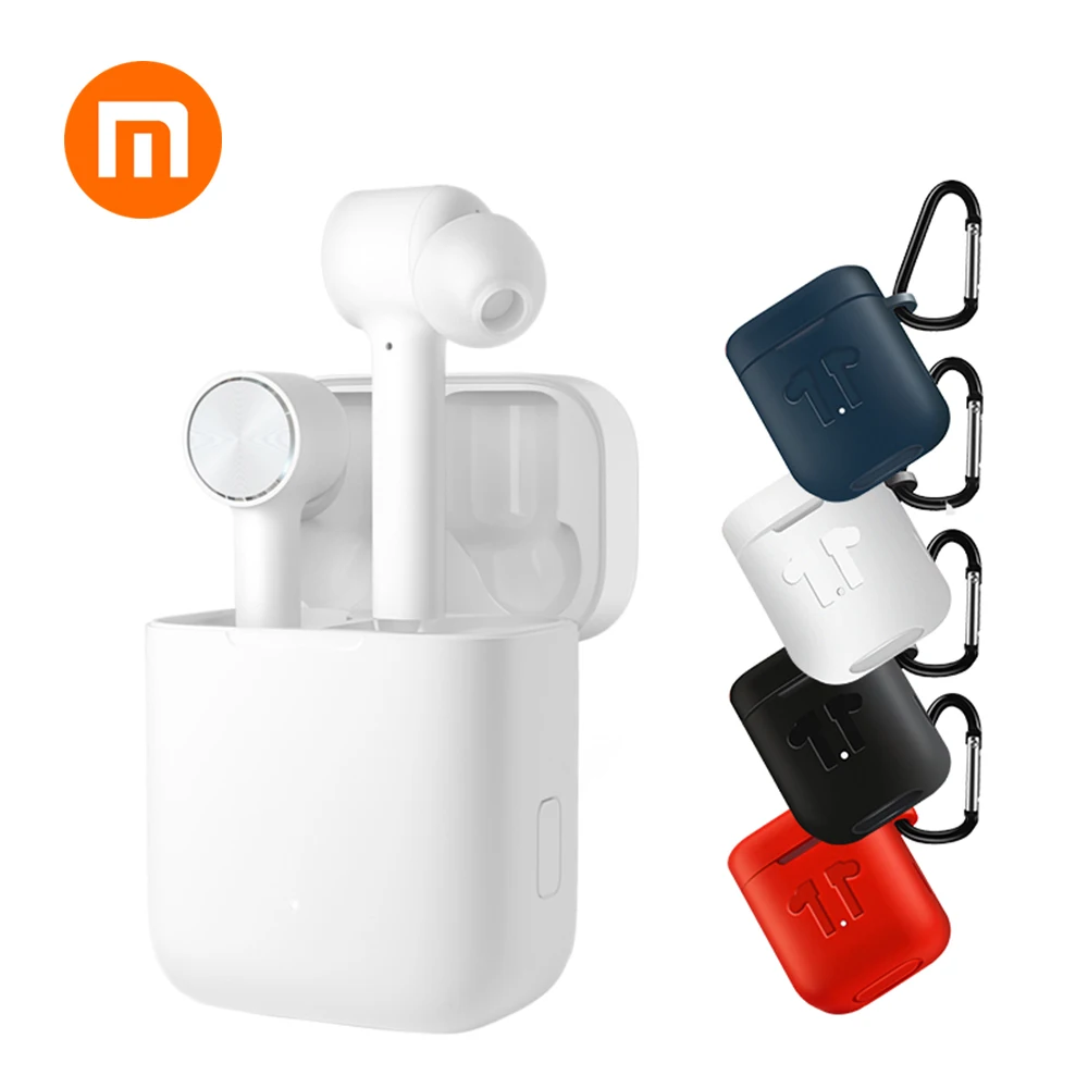 MI Mijia Airdots Pro бинауральные TWS Bluetooth наушники гарнитура Bluetooth стерео наушники ENC HD автоматическая пауза для Android iOS