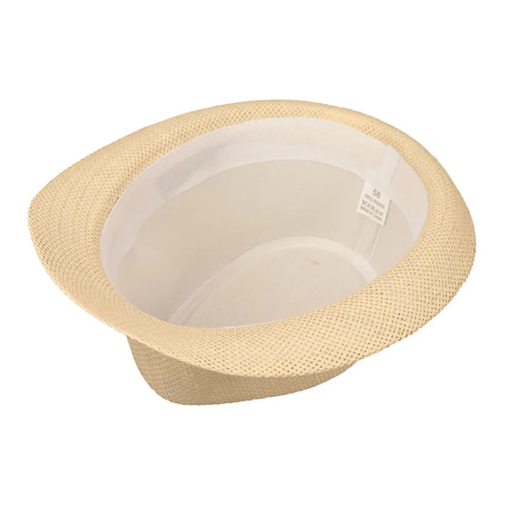 Children Kids Summer Beach Straw Hat Jazz Panama Trilby Fedora Gangster Cap Outdoor Breathable Hats Girls Boys Sunhat | Детская одежда