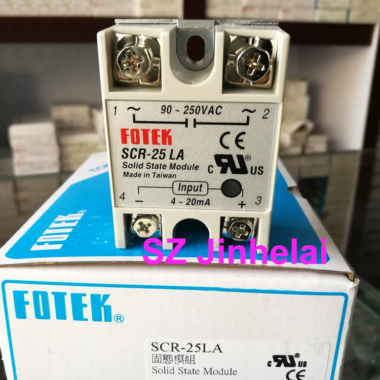 

FOTEK SCR-25LA Authentic original Solid state relay 90-250VAC,4-20mA