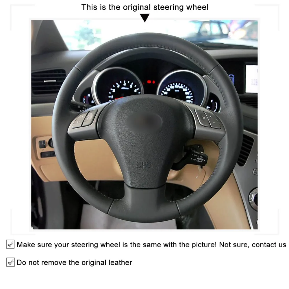 MEWANT черная искусственная кожа фотосессия для Subaru B9 Tribeca 2006 2007 2014|car steering wheel