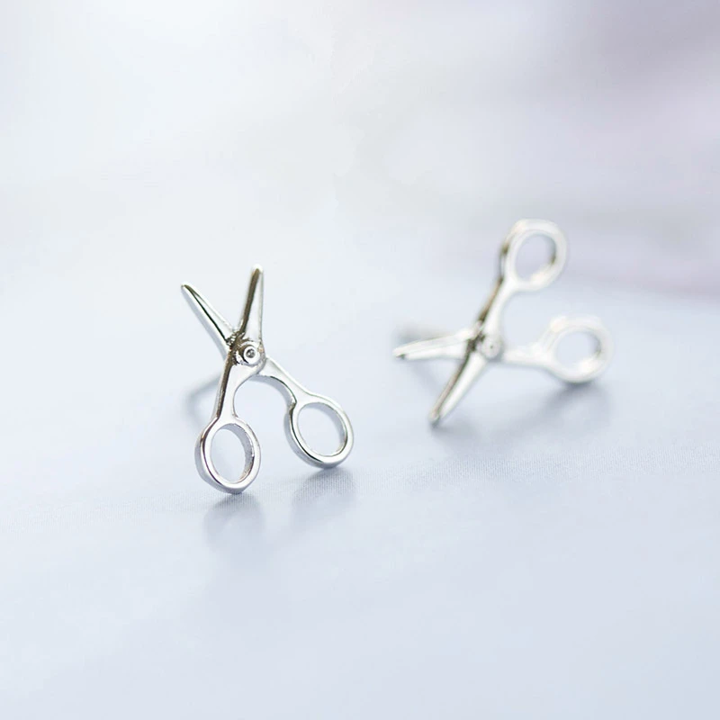 DoreenBeads серебряные медные модные маленькие серьги-гвоздики ножницы стильный