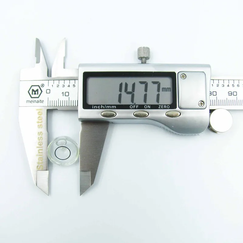 Универсальный стеклянный уровень QASE миниатюрный с пузырьками 15 х8 мм для