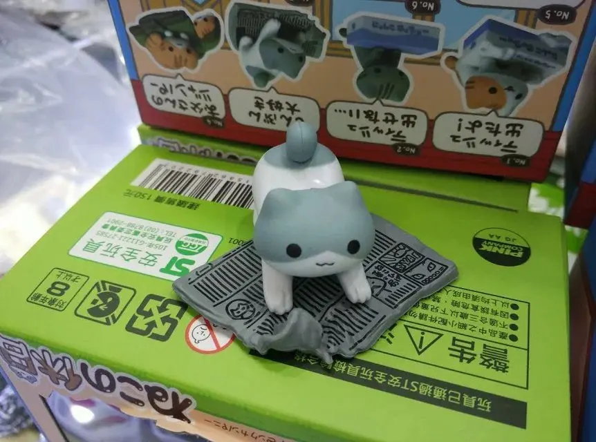 8 шт./компл. игрушка Неко атсуме кошка неконо кююджитсу Милая ПВХ фигурка