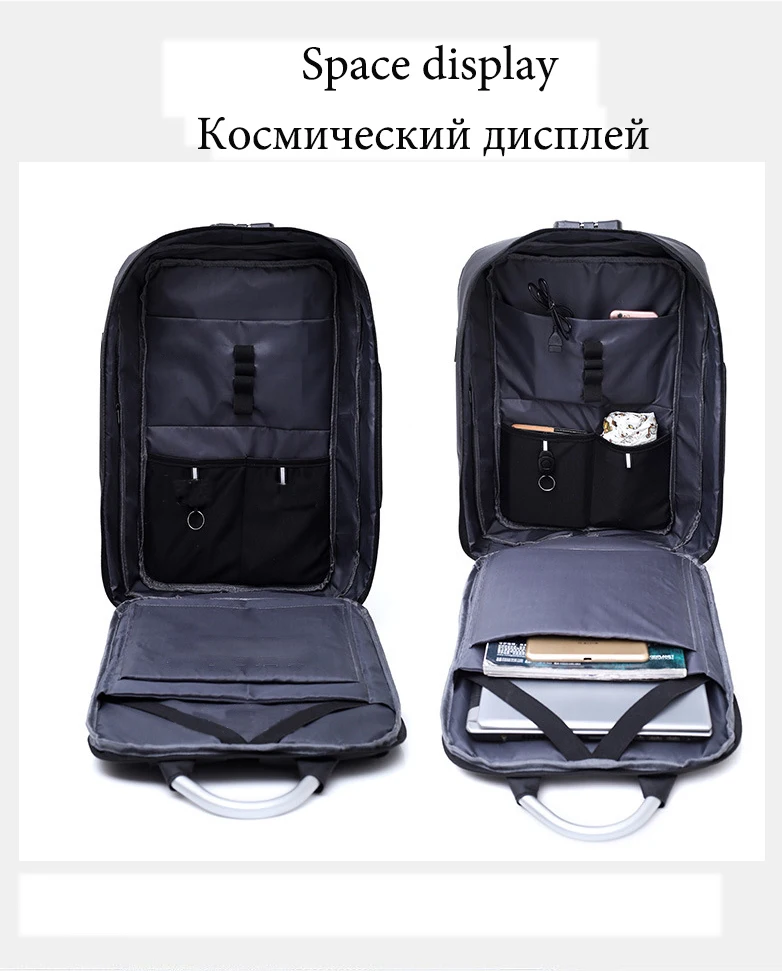 TCGAD новый рюкзак унисекс с защитой от кражи и USB подзарядкой без ключа замком TSA